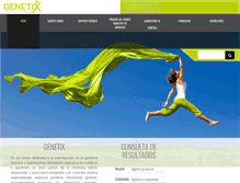 Tablet Screenshot of genetix.com.co